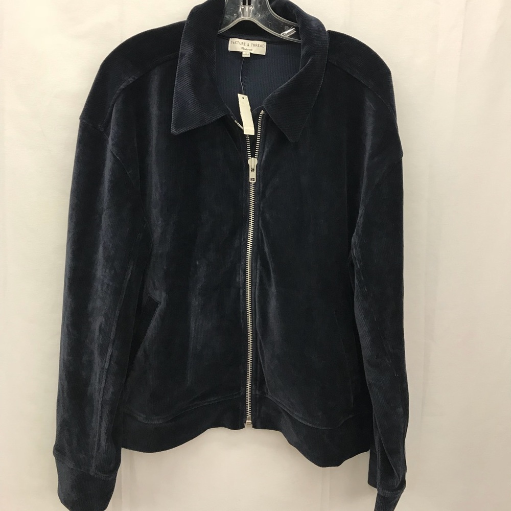 Texture & Thread Velour Corduroy Bomber Jacket
